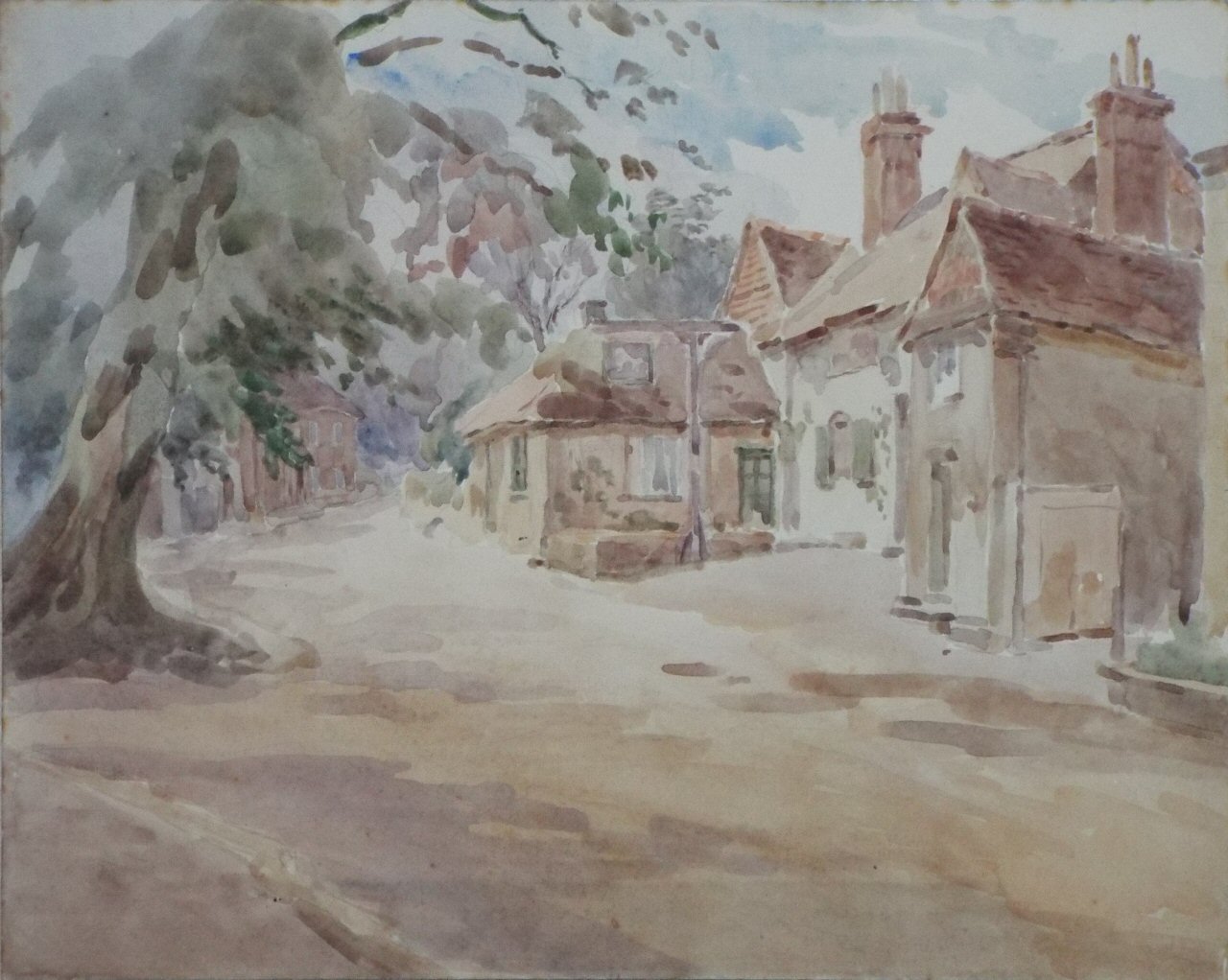 Watercolour - White Horse Inn, Shere